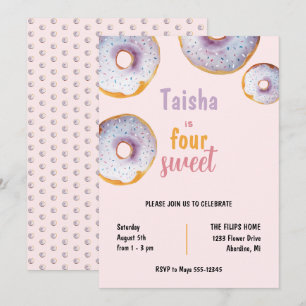 Sweet Donut Watercolor Illustration