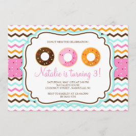 Sweet Donuts Geburtstagsparty Einladung