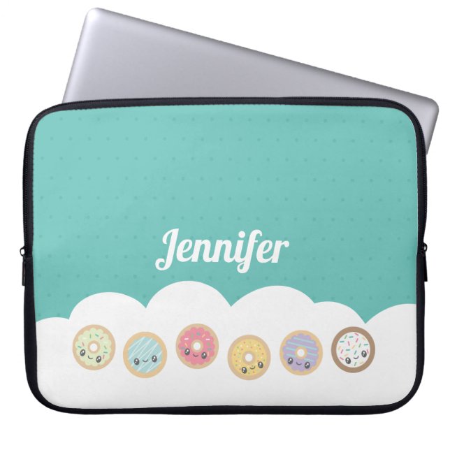 Sweet Donuts Laptopschutzhülle (Vorderseite)