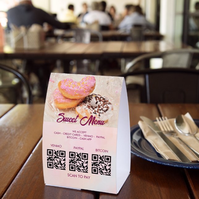 Sweet Donuts  Paper Tischaufsteller (In Situ (Restaurant))