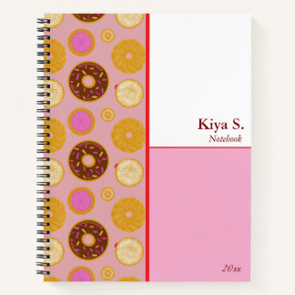 Sweet Donuts Spiral Notebook  Notizbuch