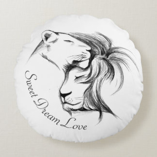 Sweet Dream Liebe Rundes Kissen