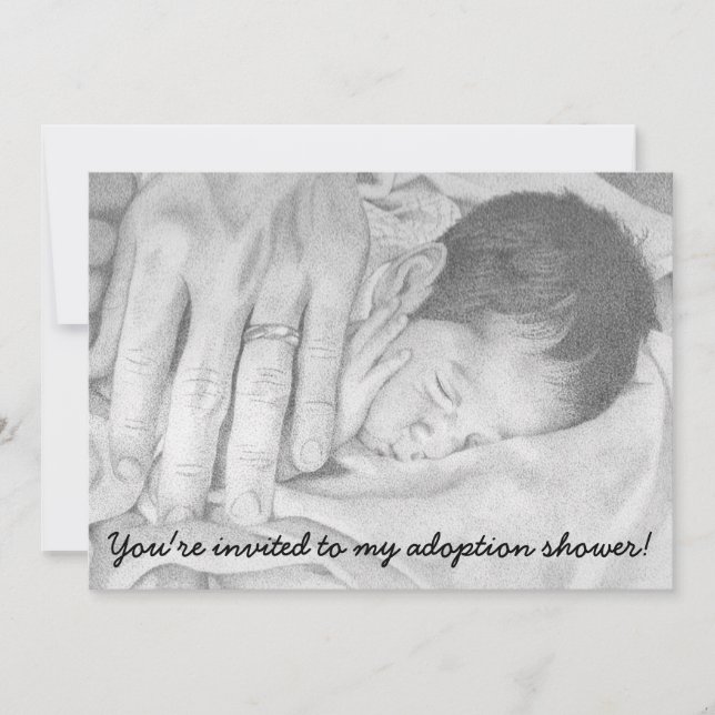 Sweet Dreams Baby, Adoption Dusche Einladung (Vorderseite)