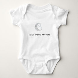 Sweet Dreams Baby - Crescent Moon & Stars Baby Out Baby Strampler