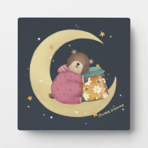 Sweet Dreams: Bären & Honey Illustration Fotoplatte