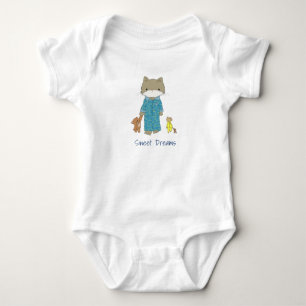 Sweet Dreams Cat and Mouse Baby Strampler