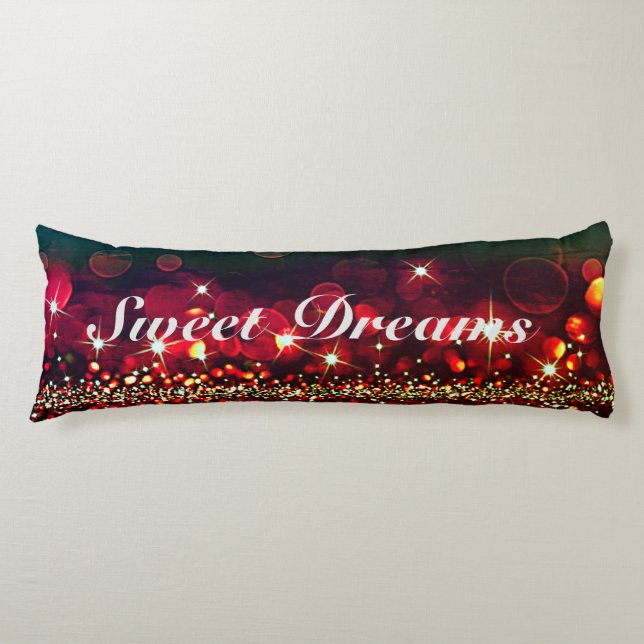 Sweet Dreams Dark Sparkle Kissen (Vorderseite)