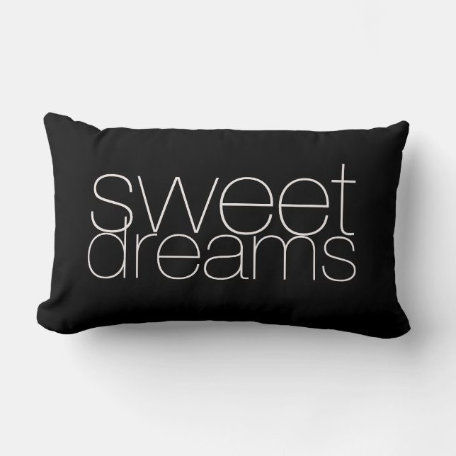 Sweet Dreams Decorative Zimmer Akzent Lendenkissen (Vorderseite)