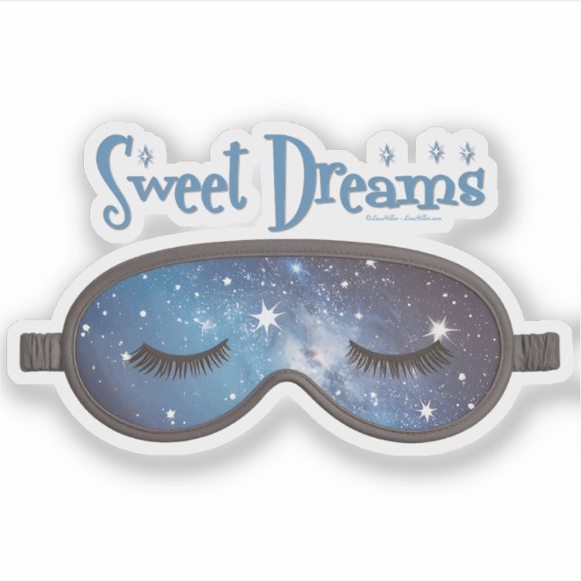 Sweet Dreams Face Mask Aufkleber (Vorderseite)