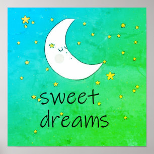 Sweet Dreams Kinderzimmer Poster