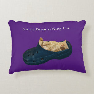 Sweet Dreams Kitty Chat, Coussin Décoratif