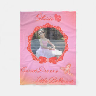 "Sweet Dreams Little Ballerina" Fleecedecke