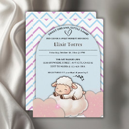 Sweet Dreams Little Lamb Niedlich Kawaii Babydusch Einladung