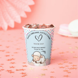 Sweet Dreams Little Lamb Niedlich Kawaii Babydusch Pappbecher