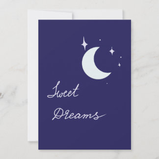 Sweet dreams moon card karte