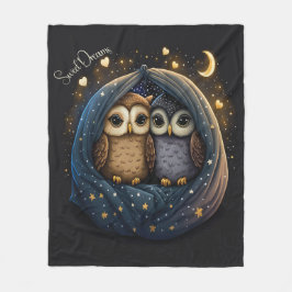 Sweet Dreams Niedlich Design Owl Fleecedecke