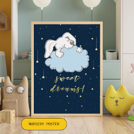 Sweet Dreams - Niedlicher Sonnenschein am Cloud-Ki Poster