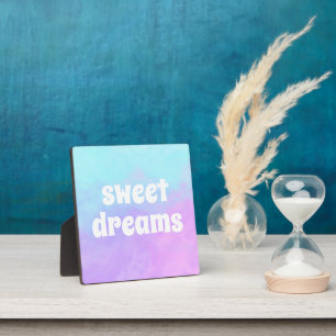 "Sweet Dreams" Pastel Abstrakte Wolken Fotoplatte