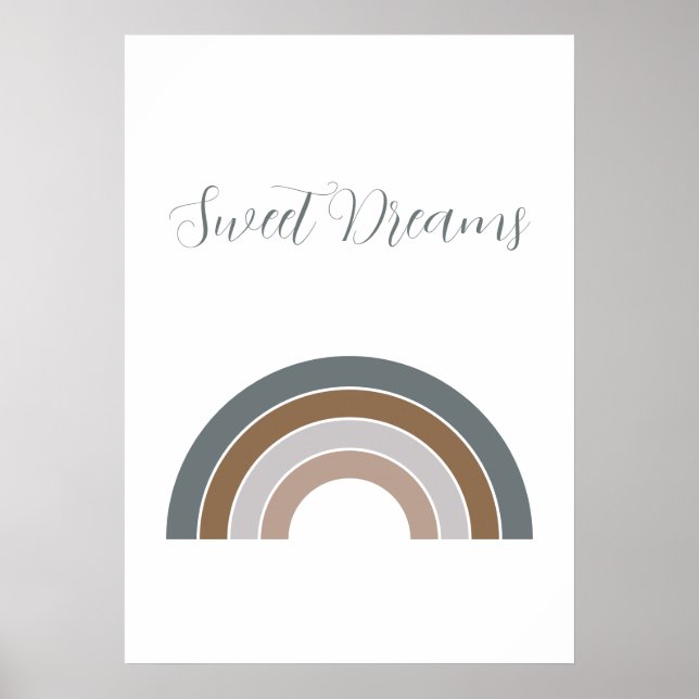 Sweet Dreams Rainbow Rosewood und Lavender Poster (Vorne)