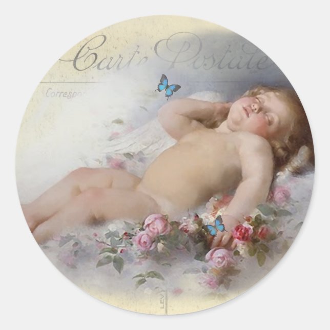 Sweet Dreams Runder Aufkleber (Vorderseite)