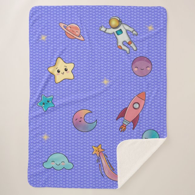 Sweet dreams soft violet sherpadecke (Vorderseite)