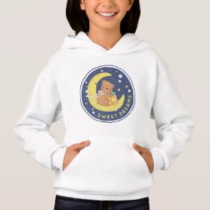 Sweet Dreams: Teddy Bear & Honey Illustration Hoodie