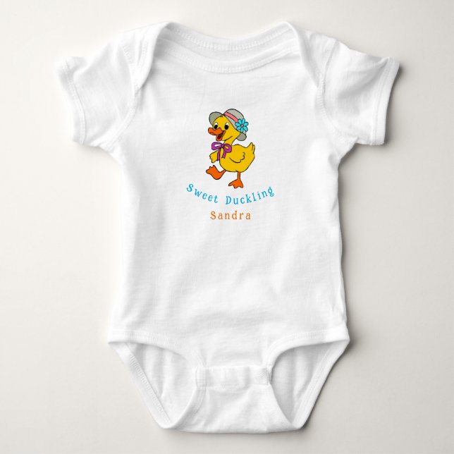 Sweet Duckling Baby Strampler (Vorderseite)