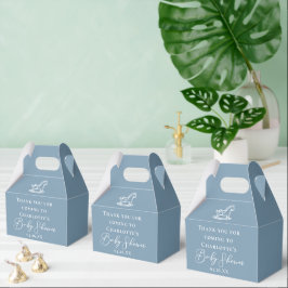 Sweet Dusty Blue Personalisiert Baby Dusche Geschenkschachtel