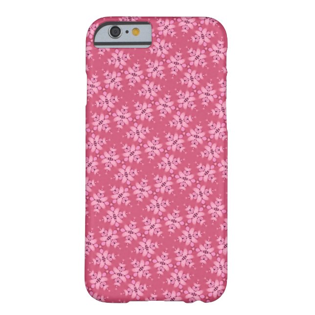Sweet Dusty Pink Muster iPhone Case (Rückseite)