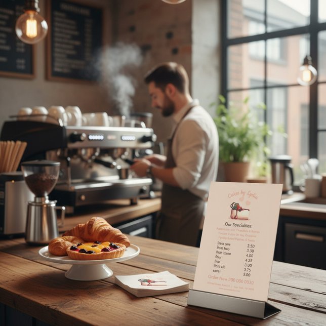 Sweet & Elegant Custom Dessert Menu Sockelschild (Von Creator hochgeladen)