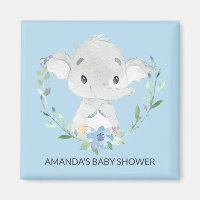 Sweet Elephant Baby Shower Fevor Magnet