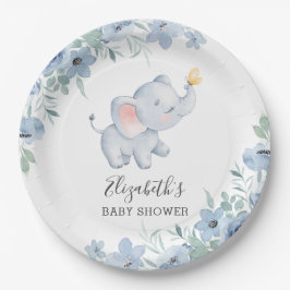 Sweet Elephant Baby Shower Party Papierplatte Pappteller