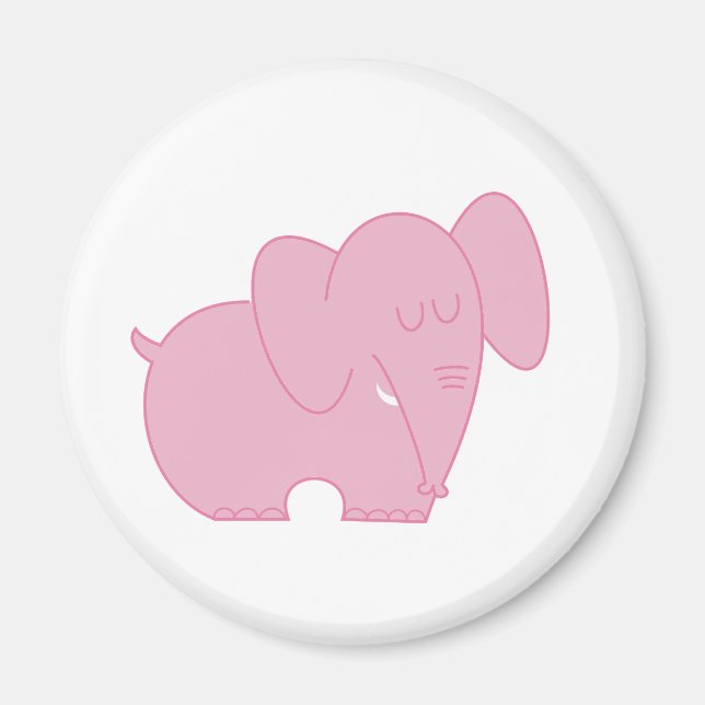 Sweet Elephant (Pink) Magnet (Vorne)