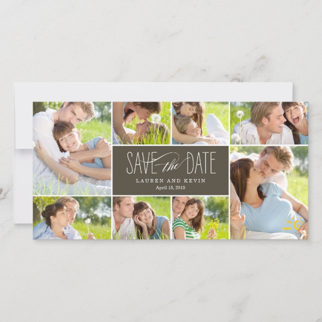 Sweet Erinnerungen Save the Date Foto Cards (Vorderseite)