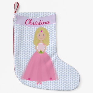 Sweet Fair Hair Princess Personalisierter Strumpf Kleiner Weihnachtsstrumpf