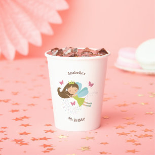 Sweet Fairy Princess Girl's Birthday Pappbecher