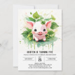 Sweet Farmyard Friends Boho Pig Girl Birthday Einladung<br><div class="desc">Nehmen Sie an den Sweet Farmyard Friends teil, um ein wunderschönes Boho Pig Girl Geburtstagsfest zu feiern! Diese Einladung ist nicht nur eine Karte, sondern ein Weg zu einem Bauernhof, wo sich bezaubernde Ferkel und ihre Freunde in lebendigen Farben und böhmischem Charme versammeln und so ein Geburtstagserlebnis versprechen, das so...</div>