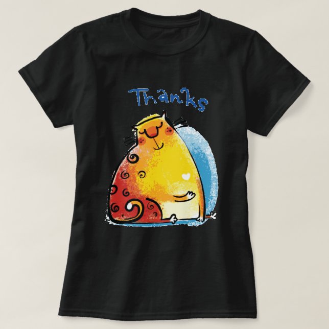 Sweet Fat Cat T-Shirt (Design vorne)
