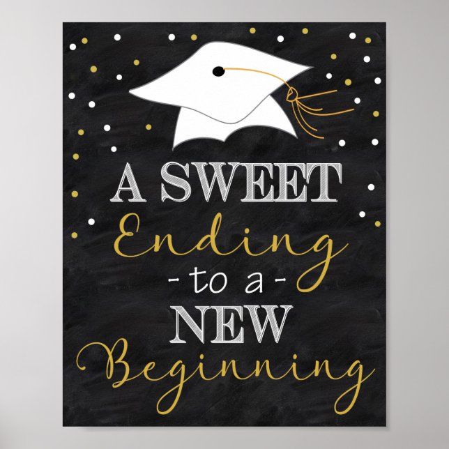 Sweet Finding To a new Begin Graduation Poster (Devant)