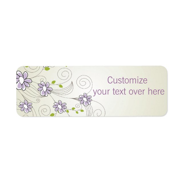 Sweet Floral Address Labels (Vorne)