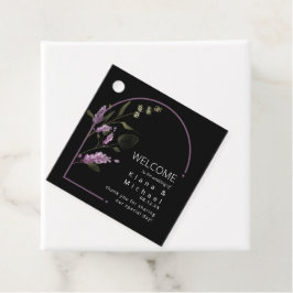 Sweet Floral Arch Wedding Welcome Lilac ID998 Geschenkanhänger