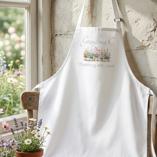 Sweet Floral Meadow Baking Schürze (Sweet floral meadow baking apron)