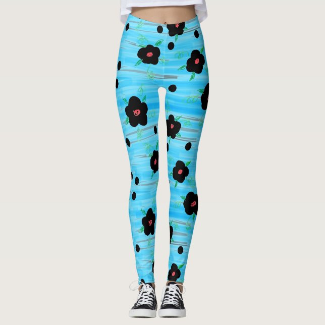 Sweet Floral Muster Leggings (Vorderseite)