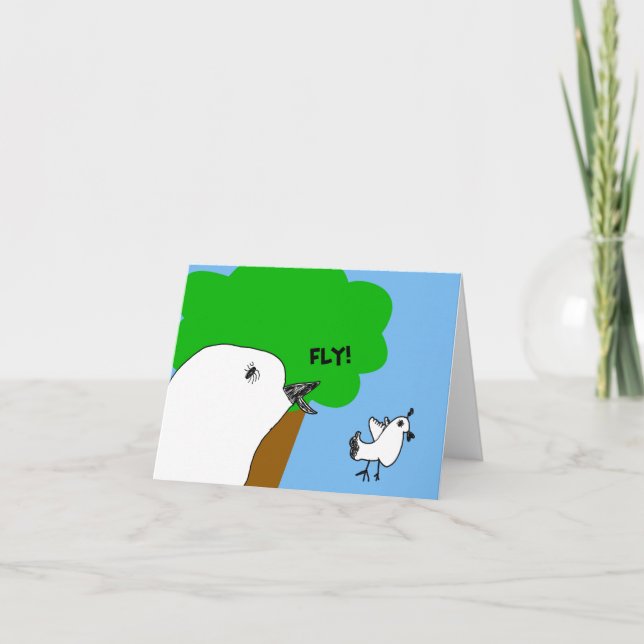 Sweet Fly Birdie! Mitteilungskarte (Vorderseite)