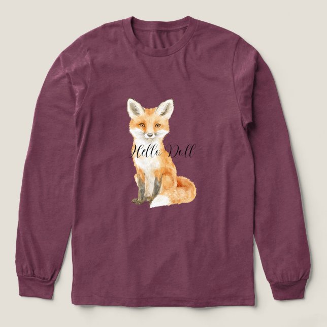 Sweet Fox Tri-Blend Shirt (Design Vorderseite)