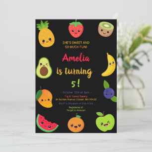 Sweet Fruit Birthday Einladung