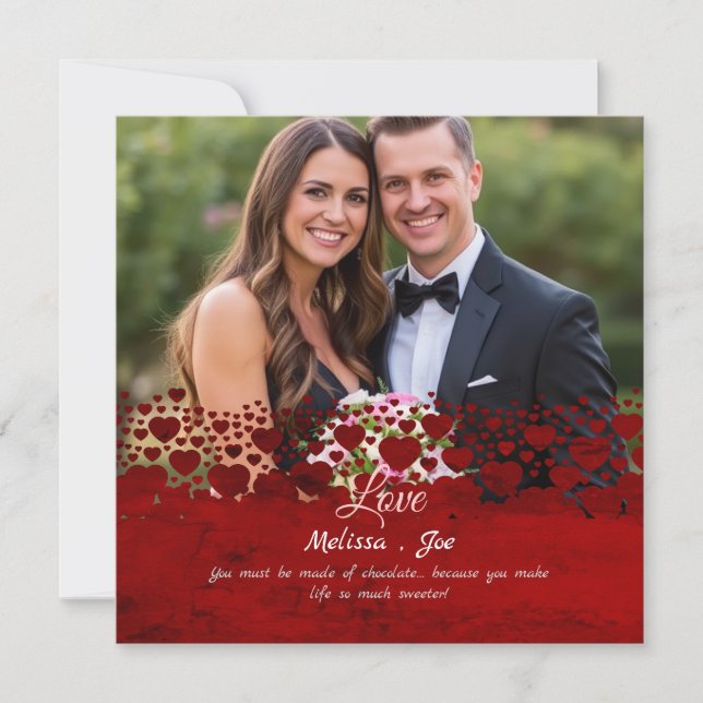 Sweet & Fun Personalisiertes Foto Valentinstag Einladung (Vorderseite)