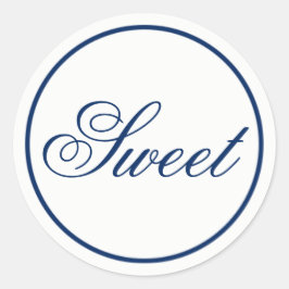 "Sweet" Gastgeschenk Hochzeit & Welcome Bag Sticke Runder Aufkleber