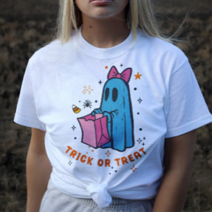 Sweet Ghost Trick oder zu behandeln Halloween T-Sh