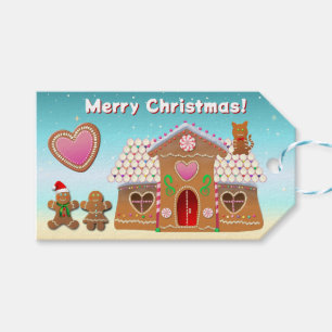 Sweet Gingerbread Zuhause Geschenkanhänger